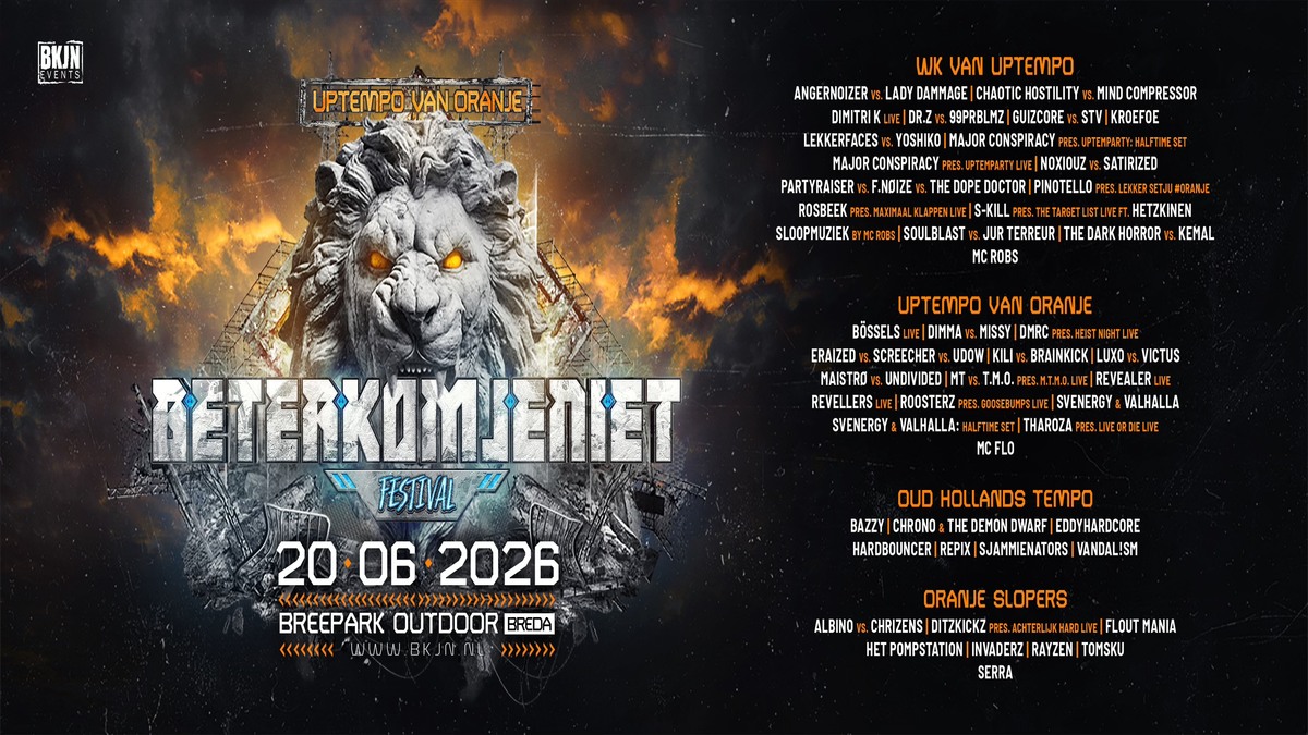 Beter Kom Je Niet Festival - Uptempo van Oranje